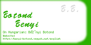 botond benyi business card